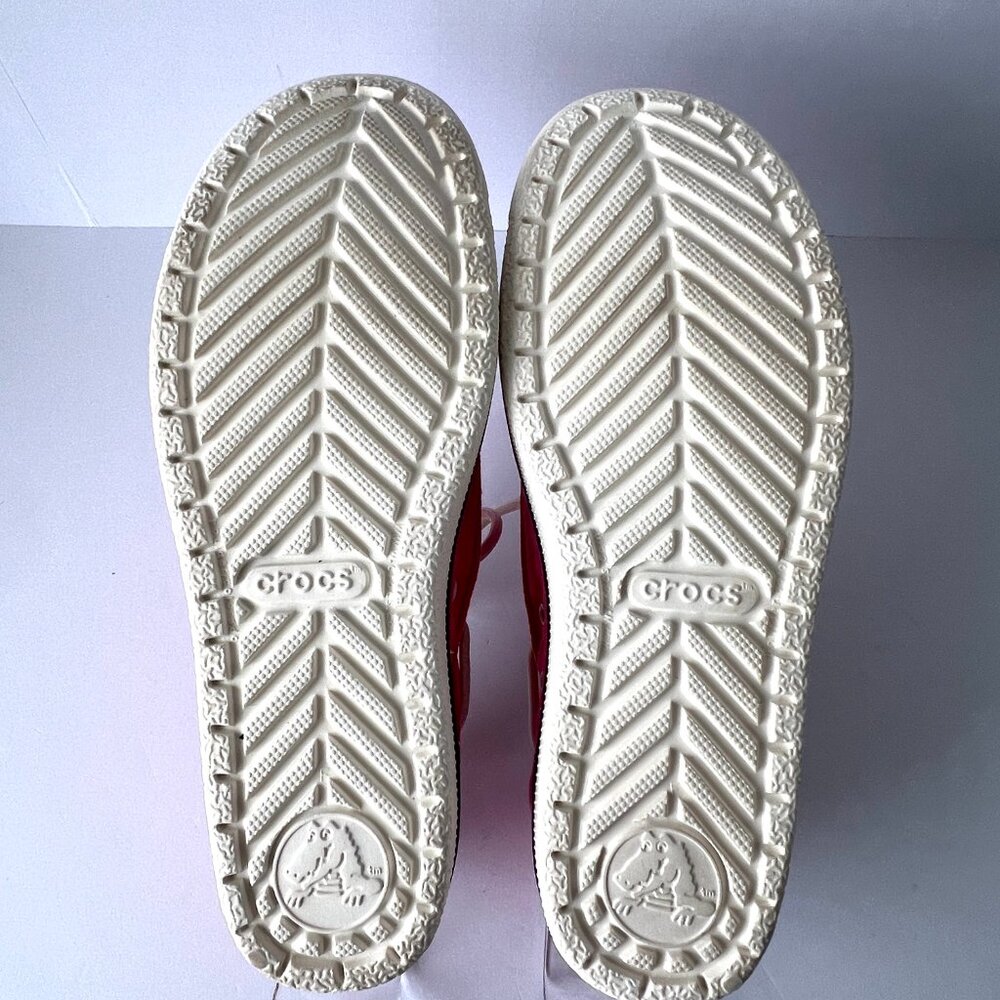 Crocs, Hover Boat Pink Gingham Check, Lace Ups, Size 9, Excellent - Picture 11 of 16